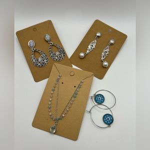 Elegant Boho Jewelry Gift Set  Hand-Painted Box  - Unique Christmas Gift Box